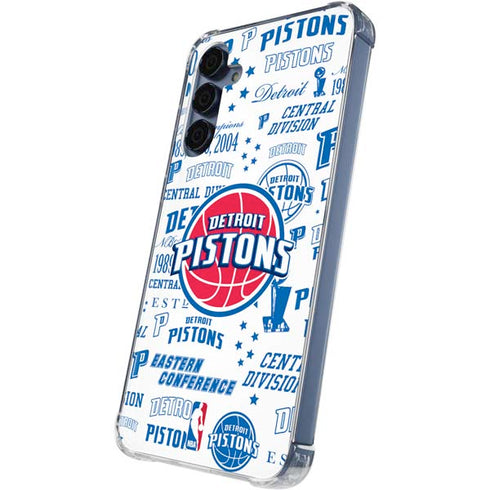 NBA Detroit Pistons Historic Blast Galaxy A35 5G Clear Case